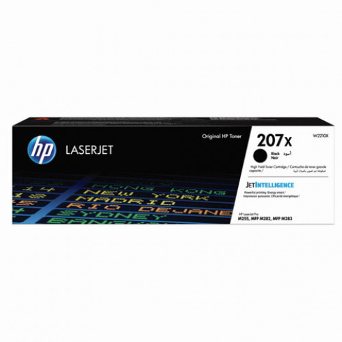 Картридж лазерный HP (W2210X) 207X для HP Color LJ M282/M283/M255, черный, оригинальный, ресурс 3150 страниц