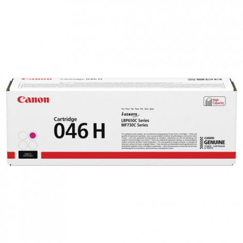 Картридж лазерный CANON (046H) i-SENSYS LBP653Cdw / 654Cx / MF732Cdw / 734Cdw, пурпурный, ресурс 5000 страниц, оригинальный, 1252C002