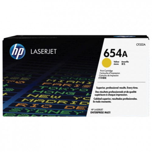 Картридж лазерный HP (CF332A) LaserJet Pro M651n/M651dn/M651xh, желтый, оригинальный, ресурс 15000 страниц