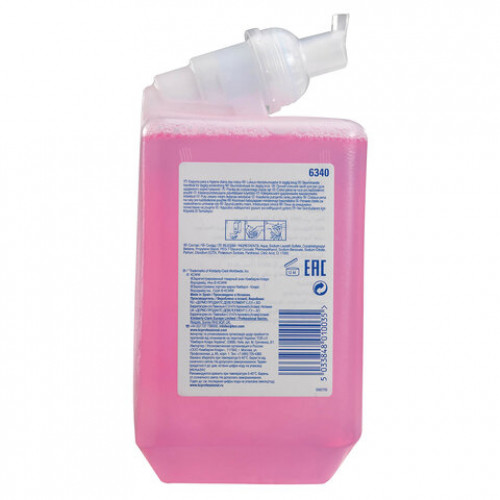 Картридж с пенным мылом одноразовый KIMBERLY-CLARK Scott Essential, 1 л, розовый, артикул 6340