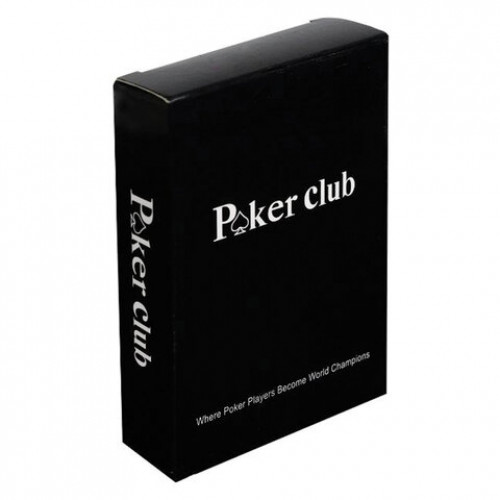 Карты игральные пластиковые Poker club, ассорти, 54 шт., 8,7 х 6,3 см, 25 мкм, ИН-9121, ИН-9130, ИН-4382