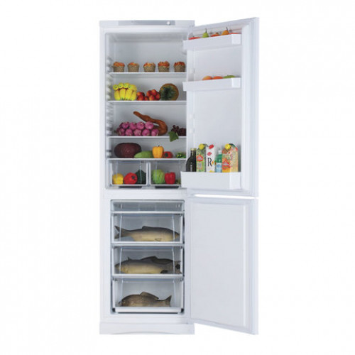Холодильник STINOL STS 200, общий объем 341 л, нижняя морозильная камера 108 л, 60x62x200 см, белый