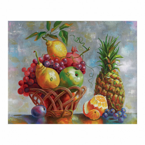 Холст на картоне с контуром BRAUBERG ART CLASSIC НАТЮРМОРТ, 30х40см, грунтованный, хлопок, 191548