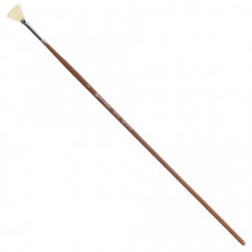 Кисть художественная профессиональная BRAUBERG ART CLASSIC, щетина, веерная, № 2, длинная ручка, 200742 Кисть художественная профессиональная BRAUBERG ART CLASSIC, щетина, веерная, № 2, длинная ручка, 200742