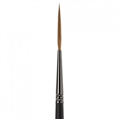 Кисть художественная проф. BRAUBERG ART CLASSIC, колонок, лайнер, № 1, короткая ручка, 200942