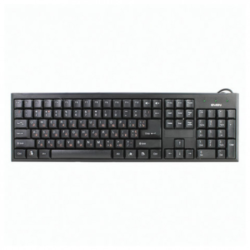 Клавиатура проводная SVEN Standard 303, USB + PS/2, 104 клавиши, чёрная, SV-03100303PU