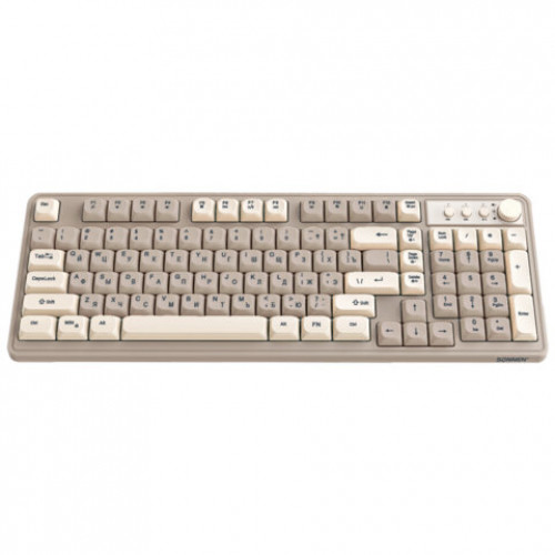 Клавиатура проводная USB, 102+98 клавиш, LED-подсветка, SONNEN K620, слоновая кость/серая, 513950