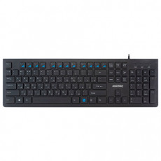 Клавиатура проводная SMARTBUY SLIM 206, USB, 104 клавиши, черная, SBK-206US-K