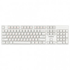 Клавиатура проводная SMARTBUY ONE 238, USB, 104 клавиши, белый, SBK-238U-W