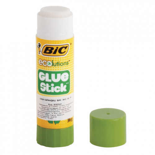 Клей-карандаш BIC ECOlutions 36 г, с ароматом яблока, 9192541