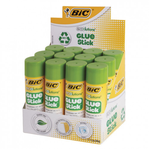 Клей-карандаш BIC ECOlutions 36 г, с ароматом яблока, 9192541