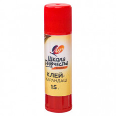 Клей-карандаш ЛУЧ Школа творчества, 15 г, PVP основа, 29С 1736-08