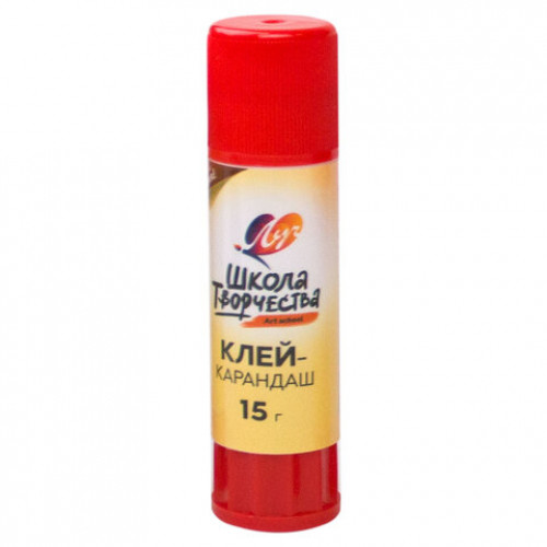 Клей-карандаш ЛУЧ Школа творчества, 15 г, PVP основа, 29С 1736-08