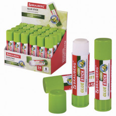 Клей-карандаш на натуральной основе BRAUBERG GREEN, 8 г, 270436 Клей-карандаш на натуральной основе BRAUBERG GREEN, 8 г, 270436