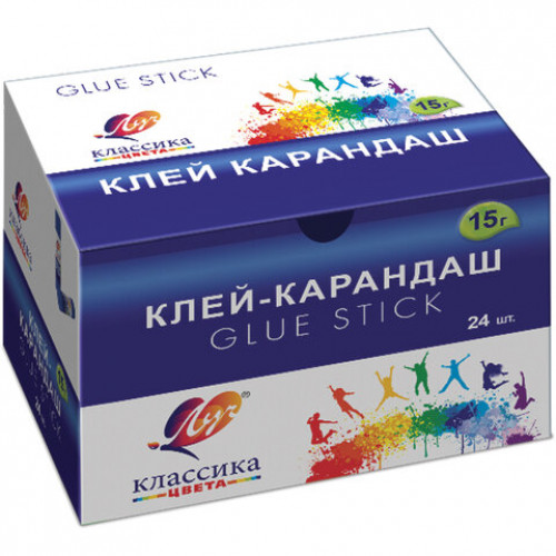 Клей-карандаш ЛУЧ Классика, 15 г, PVP-основа, с добавлением глицерина, 29С 1732-08