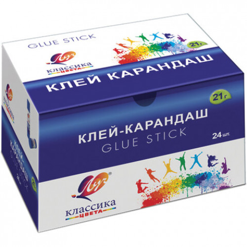 Клей-карандаш ЛУЧ Классика, 21 г, PVP-основа, с добавлением глицерина, 29С 1733-08