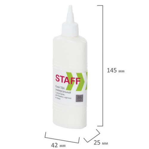 Клей ПВА STAFF евро, 85 г, 220365