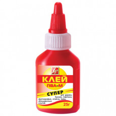 Клей ПВА-М ЛУЧ Супер (бумага, картон, кожа, ткань, дерево, стекло, фотографии), 25 г, 18С 1187-08 Клей ПВА-М ЛУЧ Супер (бумага, картон, кожа, ткань, дерево, стекло, фотографии), 25 г, 18С 1187-08
