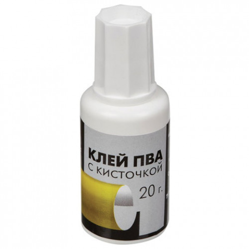 Клей ПВА ГАММА, с кисточкой, 20 г, 330005