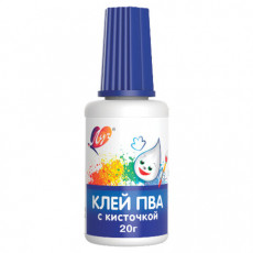 Клей ПВА ЛУЧ Классика, с кисточкой, 20 г, 29С 1719-08 Клей ПВА ЛУЧ Классика, с кисточкой, 20 г, 29С 1719-08