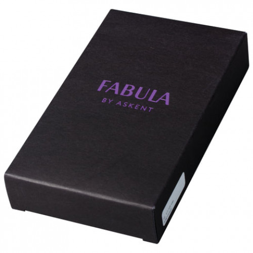Футляр для ключей FABULA Kansas, натуральная кожа, отстрочка, 2 кнопки, 60х160х15 мм, черный, KL.7.TX