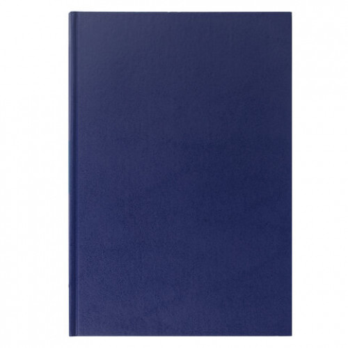 Книга учета 144 л., клетка, твердая, бумвинил, блок офсет, А4 (200х290 мм), BRAUBERG, синий, 130226
