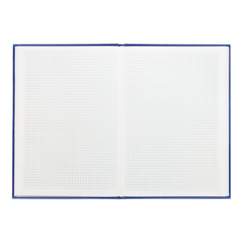 Книга учета 160 л., клетка, твердая, бумвинил, фольга, А4 (195х280 мм), Альт, синий, 7-160-363