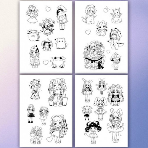 Стикербук РАСКРАСЬ И НАКЛЕЙ А5, 16 листов, 100 стикеров, на гребне, BRAUBERG, Для девочек, 666049