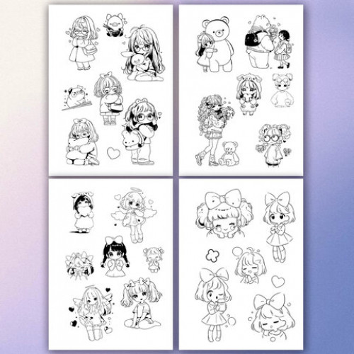 Стикербук РАСКРАСЬ И НАКЛЕЙ А5, 16 листов, 100 стикеров, на гребне, BRAUBERG, Для девочек, 666049