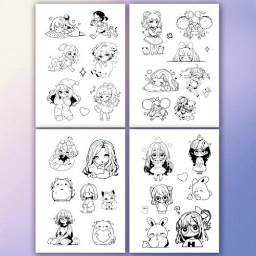 Стикербук РАСКРАСЬ И НАКЛЕЙ А5, 16 листов, 100 стикеров, на гребне, BRAUBERG, Для девочек, 666049