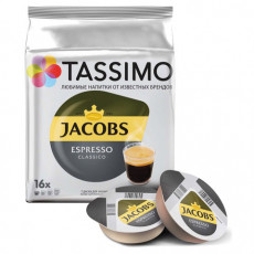 Кофе в капсулах JACOBS Espresso для кофемашин Tassimo, 16 порций, 8052181