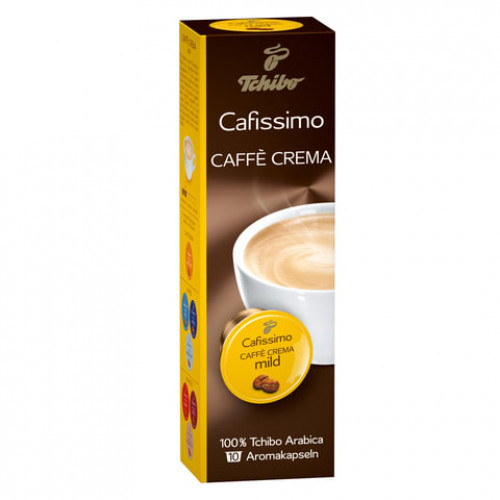 Кофе в капсулах TCHIBO Caffe Crema Mild для кофемашин Cafissimo, 10 порций, EPCFTCCM0007K