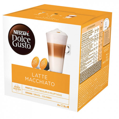 Кофе в капсулах NESCAFE Latte Macchiato для кофемашин Dolce Gusto, 8 порций (16 капсул), 12416058