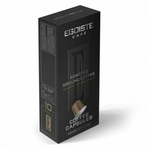 Кофе в капсулах EGOISTE ESPRESSO для кофемашин Nespresso, 10 порций, арабика 100%, ФРАНЦИЯ, EG05012001