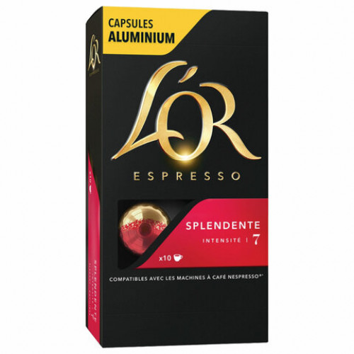 Кофе в алюминиевых капсулах L'OR Espresso Splendente для кофемашин Nespresso, 10 порций, 4028604