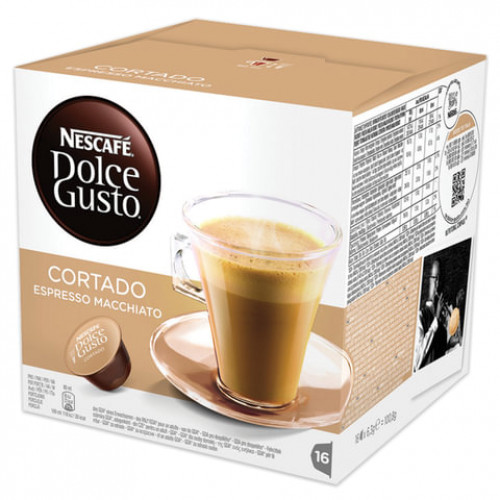 Кофе в капсулах NESCAFE Cortado Macchiato для кофемашин Dolce Gusto, 16 порций, 12393813