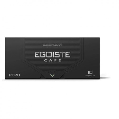 Кофе в капсулах EGOISTE PERU для кофемашин Nespresso, 10 порций, арабика 100%, ФРАНЦИЯ, EG05012002