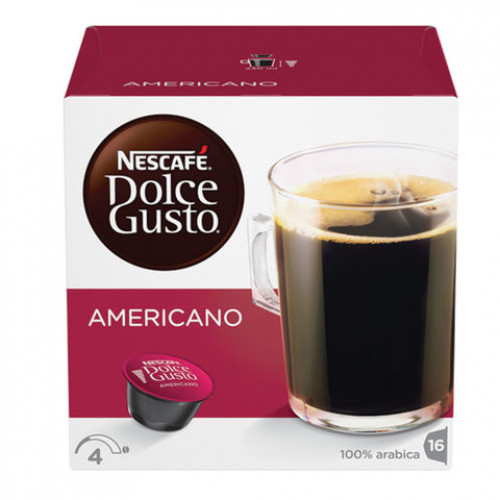 Кофе в капсулах NESCAFE Americano для кофемашин Dolce Gusto, 16 порций, 12393813