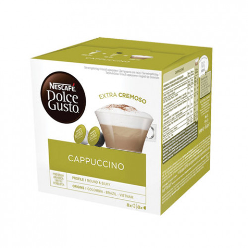 Кофе в капсулах NESCAFE Cappuccino для кофемашин Dolce Gusto, 8 порций (16 капсул), 12385104