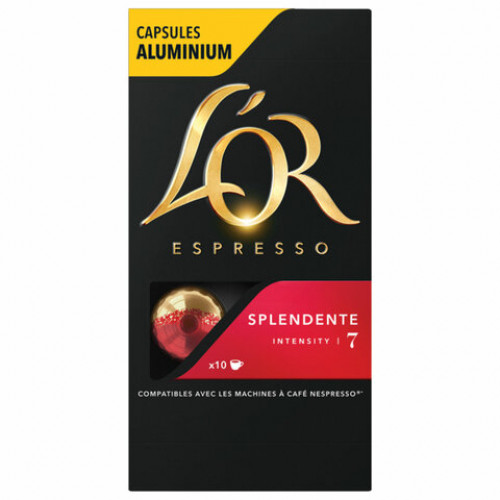 Кофе в алюминиевых капсулах L'OR Espresso Splendente для кофемашин Nespresso, 10 порций, 4028604