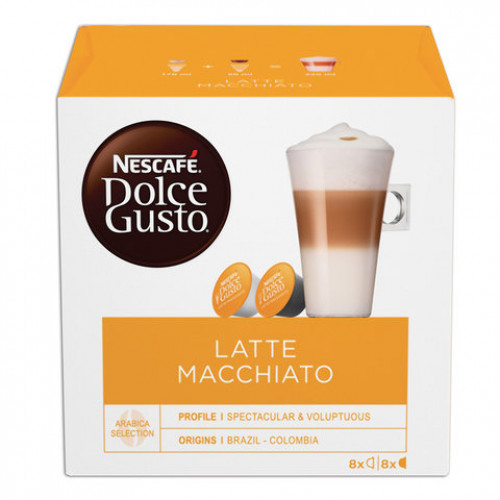 Кофе в капсулах NESCAFE Latte Macchiato для кофемашин Dolce Gusto, 8 порций (16 капсул), 12416058