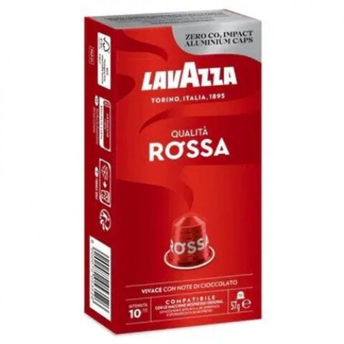 Кофе в капсулах LAVAZZA Qualita Rossa для кофемашин Nespresso, 10 порций