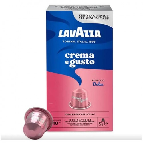 Кофе в капсулах LAVAZZA Crema&Gusto Dolce для кофемашин Nespresso, 10 порций