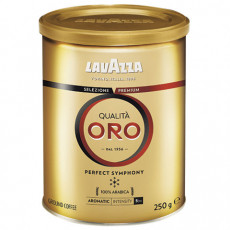 Кофе молотый LAVAZZA Qualita Oro, арабика 100%, 250 г, жестяная банка, 2058
