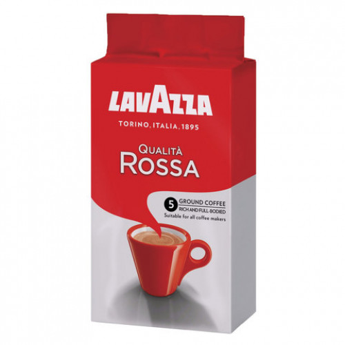 Кофе молотый LAVAZZA Qualita Rossa, 250 г, вакуумная упаковка, 3580