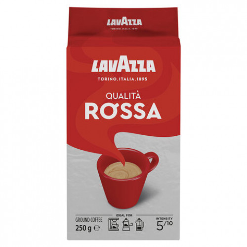 Кофе молотый LAVAZZA Qualita Rossa, 250 г, вакуумная упаковка, 3580