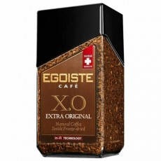 Кофе молотый в растворимом EGOISTE X.O, 100 г, стеклянная банка, сублимированный, ШВЕЙЦАРИЯ, EG10009008