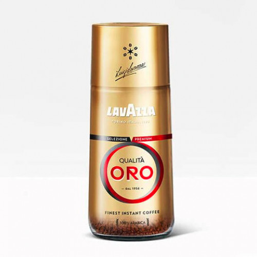 Кофе растворимый LAVAZZA Qualita Oro, арабика 100%, сублимированный, 95 г, стеклянная банка, 8206