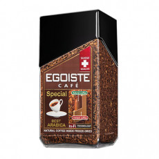 Кофе молотый в растворимом EGOISTE Special, натуральный, 100 г, 100% арабика, стеклянная банка, 8606