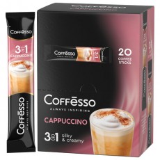Кофе растворимый порционный COFFESSO 3 в 1 Cappuccino, пакетик 15 г, 102148